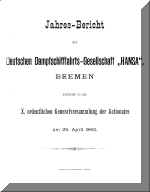 Geschäftsbericht 1891