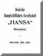 Geschäftsberichte 1916-1920