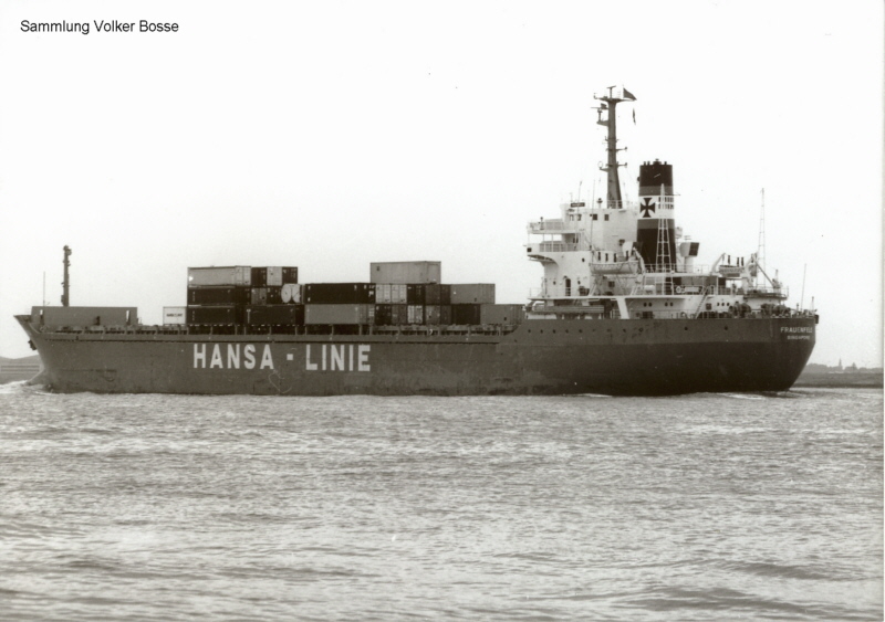 FRAUENFELS (3) als Containerschiff.
