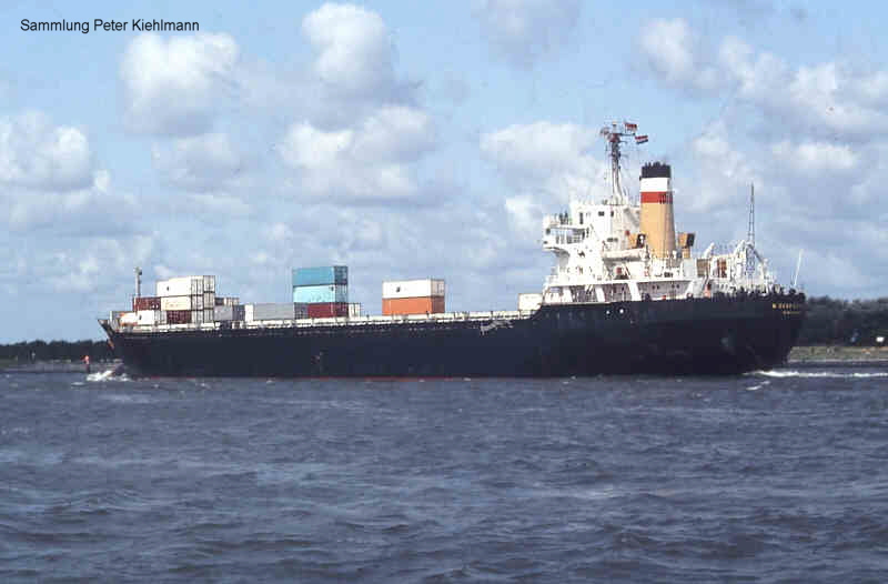 NECKAR EXPRESS auslaufebd Rotterdam.