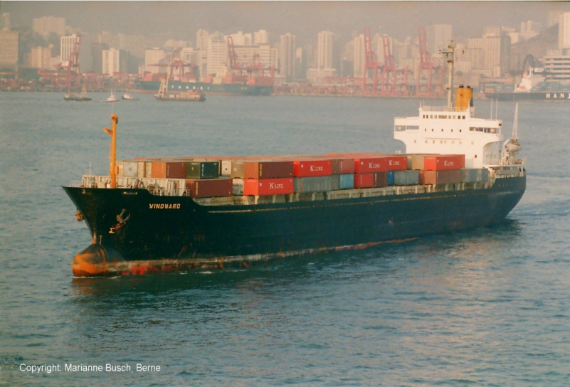 WINDWARD auslaufend Hongkong
