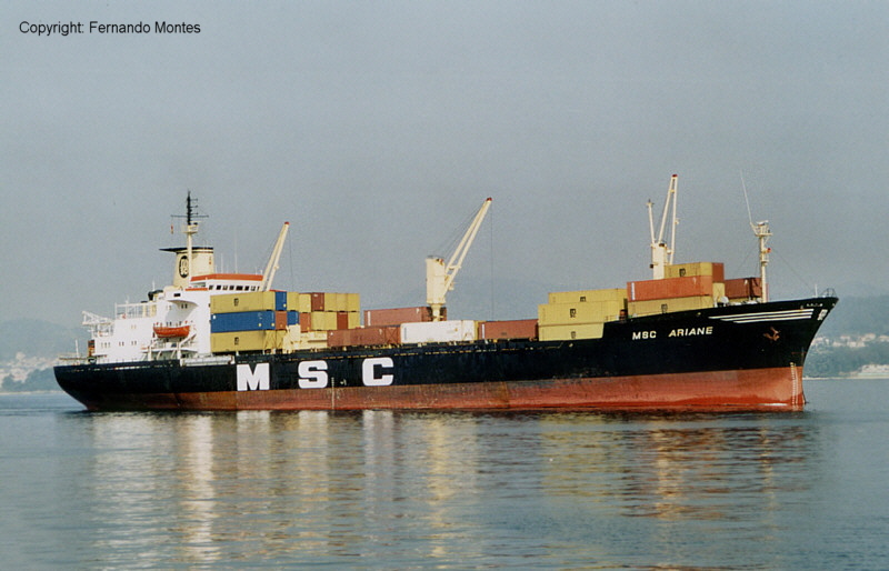 MSC ARIANE in spanischen Gewssern.