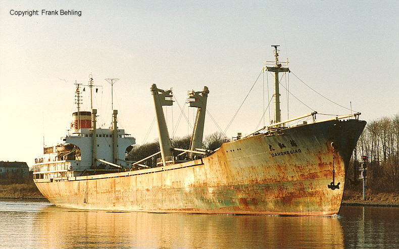 KYBFELS (4) als DA HONG QIAO im Kiel-Kanal.